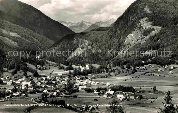 Mauterndorf Fliegeraufnahme gegen Radstaedter Tauern