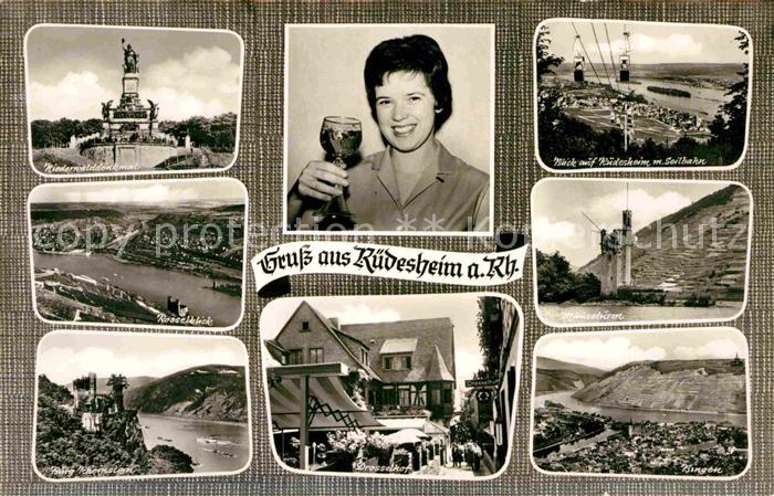 Ruedesheim Rhein Niederwalddenkmal Rosselblick Burg-Rheinstein Drosselhof Bingen