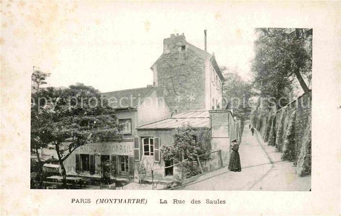 Paris Montmartre La Rue des Saules