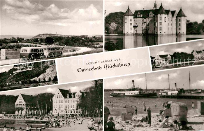 Gluecksburg Ostseebad Schloss Strand Flensburger-Foerde