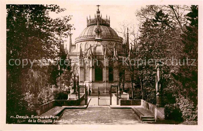 Dreux Entrée du Parc Chapelle Saint Louis