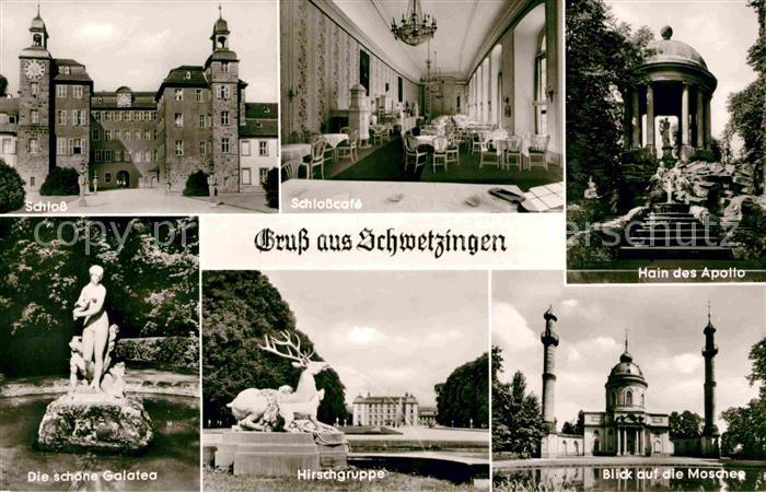 Schwetzingen Hain des Apollo Moschee Hirschgruppe Schoene-Galatea Schloss