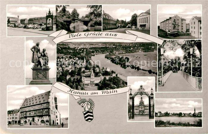 Hanau Main Fliegeraufnahme Ortspartien