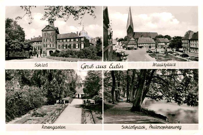 Eutin Schleswig-Holstein Schloss Marktplatz Rosengarten Philosophenweg