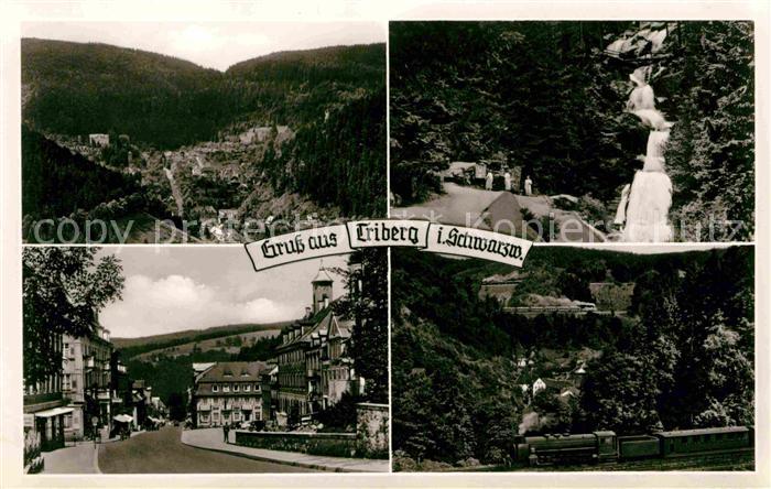 Triberg Schwarzwald Wasserfall Ortspartie Fliegeraufnahme