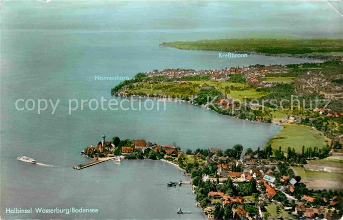 Wasserburg Bodensee Fliegeraufnahme