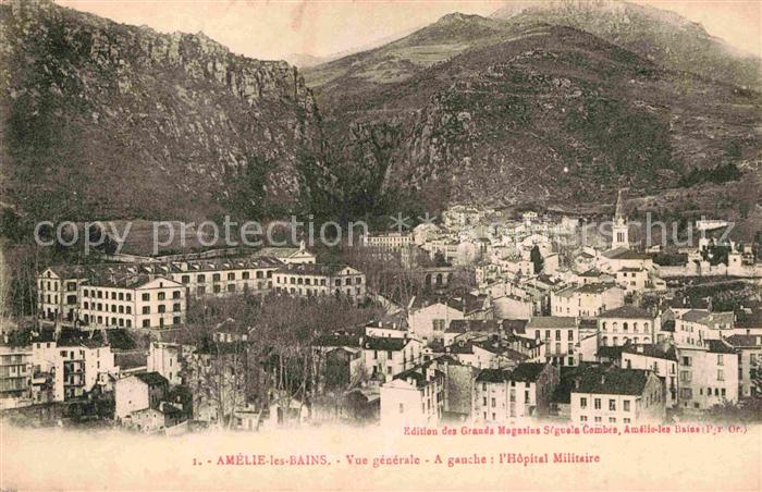 Amelie-les-Bains-Palalda avec Hopital Militaire