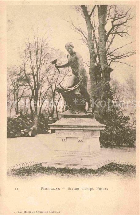 Perpignan Statue Temps Futurs