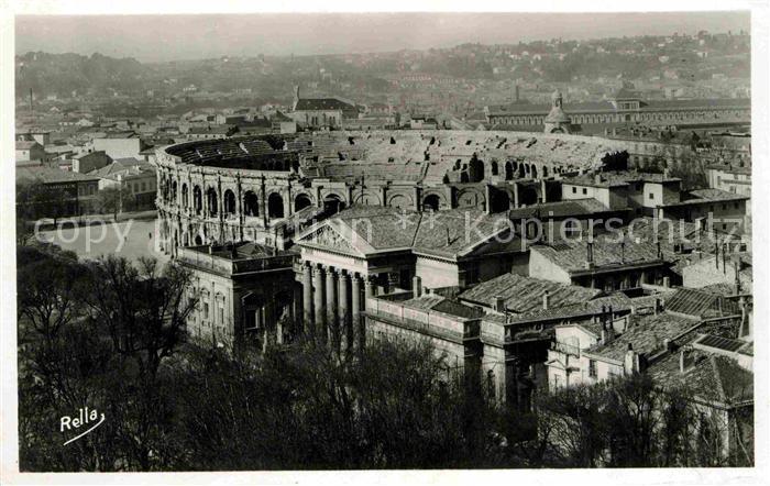 Nimes Fliegeraufnahme  Les Arenes