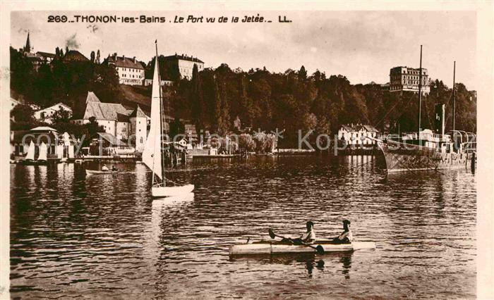 Thonon-les-Bains Port vue de la Jetee