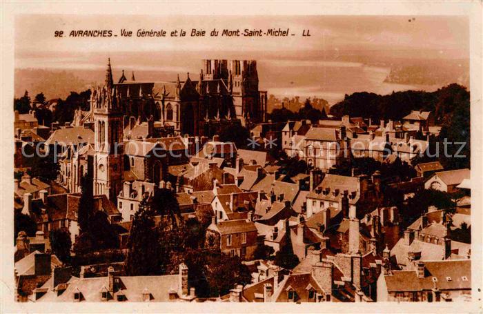 Avranches Fliegeraufnahme avec Baie du Mont Saint