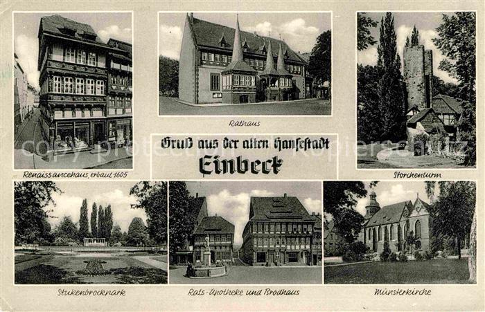 Einbeck Niedersachsen Rathaus Storchenturm Brodhaus Stukenbrockpark