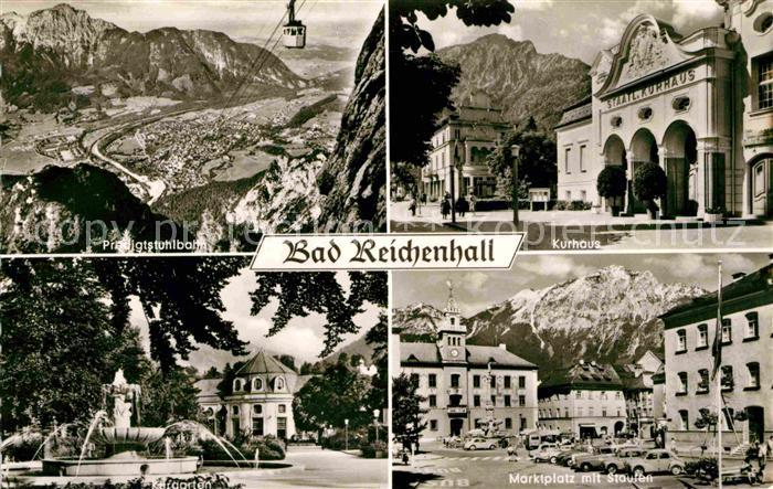 Bad Reichenhall Predigtstuhlbahn Kurhaus Staufen Kurgarten