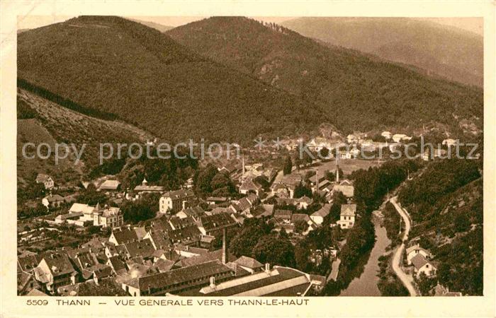 Thann Haut Rhin Elsass Fliegeraufnahme
