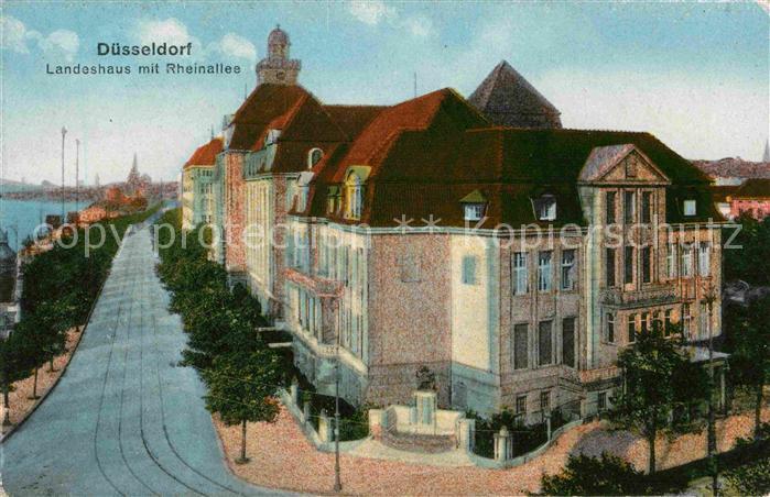 DuessELDORF CITY Landeshaus mit Rheinallee