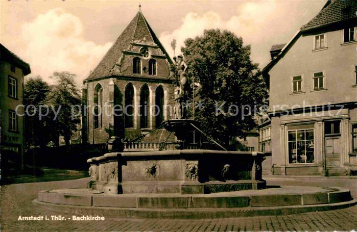 Arnstadt Ilm Bachkirche Brunnen