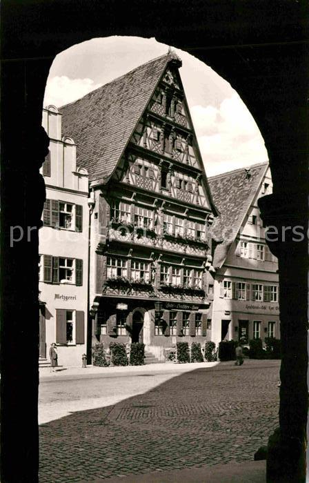 Dinkelsbuehl Deutsches Haus Fachwerk