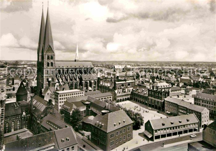 LueBECK CITY Fliegeraufnahme St. Marien und Markt