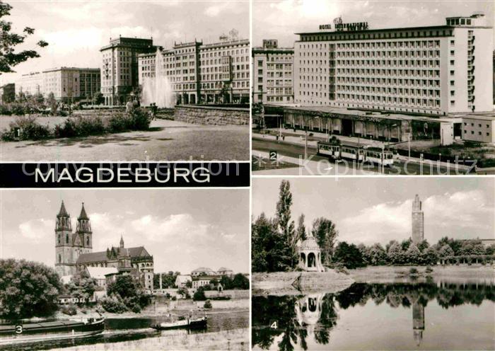 MAGDEBURG CITY Wilhelm Pieck Allee Interhotel-International Kulturpark Rotehorn