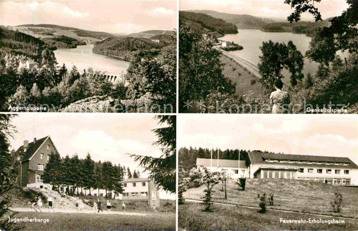Aggertalsperre Genkeltalsperre Feuerwehr Erholungsheim Jugendherberge