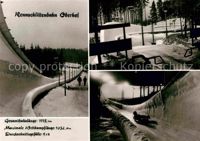 Oberhof Thueringen Rennschlittenbahn