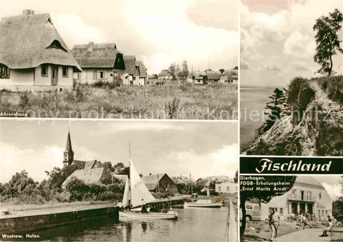 Dierhagen Ostseebad Fischland Wustrow Hafen Ahrenshoop Erholungsheim Ernst Morit