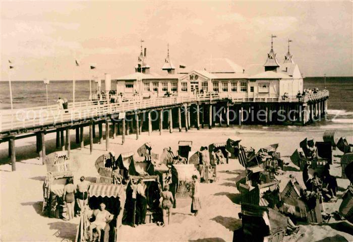 Ahlbeck Ostseebad Seebruecke Strand