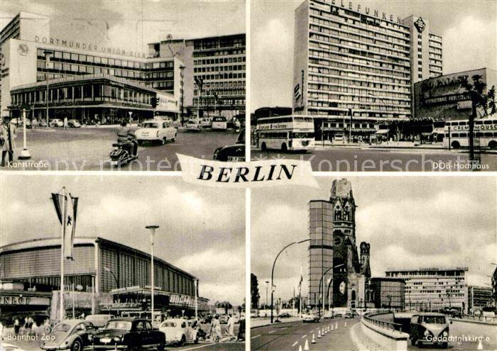 BERLIN  CITY Kantstrasse DOB Hochhaus Bahnhof Zoo Gedaechtniskirche