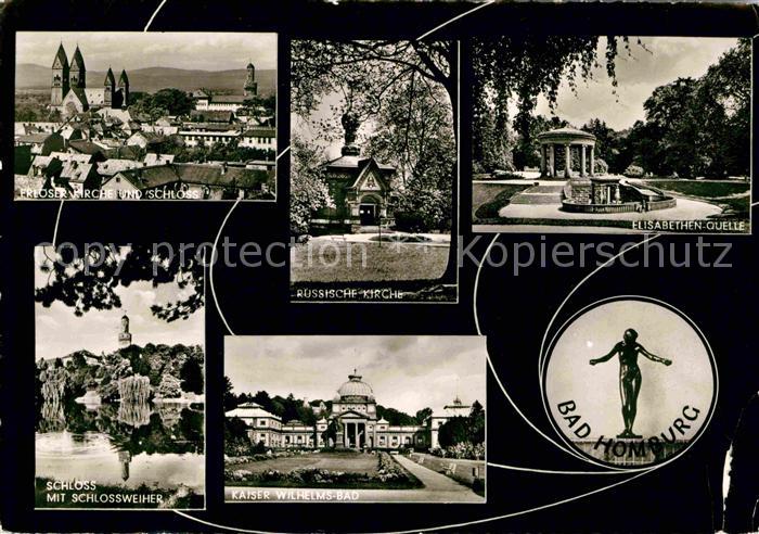 Bad Homburg Elisabethen Quelle Russische-Kirche Schloss Kaiser-Wilhelms-Bad