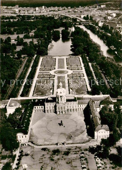 Charlottenburg Fliegeraufnahme Schloss mit Schlossgarten