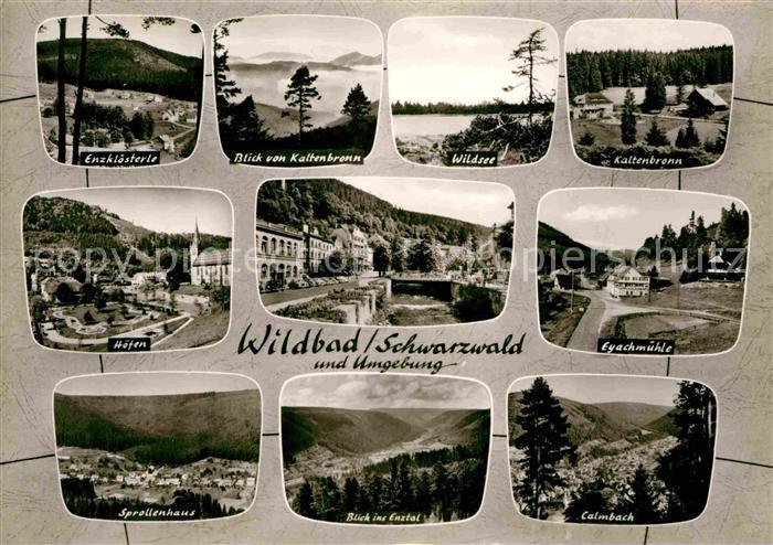 Wildbad Schwarzwald Enzkloesterle Wildsee Kaltenbronn Hoefen Eyachmuehle Calmbac