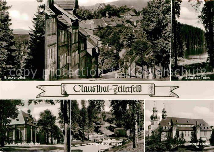 Clausthal-Zellerfeld Goslar Niedersachsen Brockenblick Ortspartie Kurpark Schalk