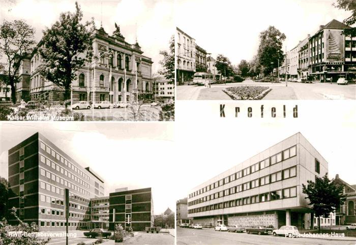 Krefeld Kaiser Wilhelm Museum Papst Johannes Haus RWE Betriebsverwaltung