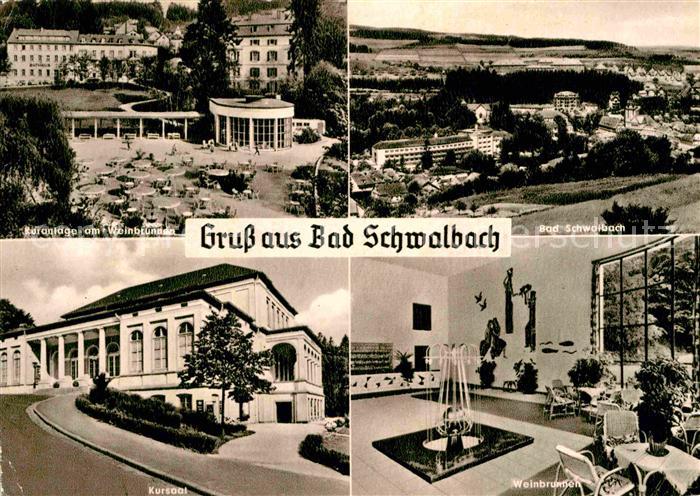 Bad Schwalbach Kuranlagen am Weinbrunnen Kursaal