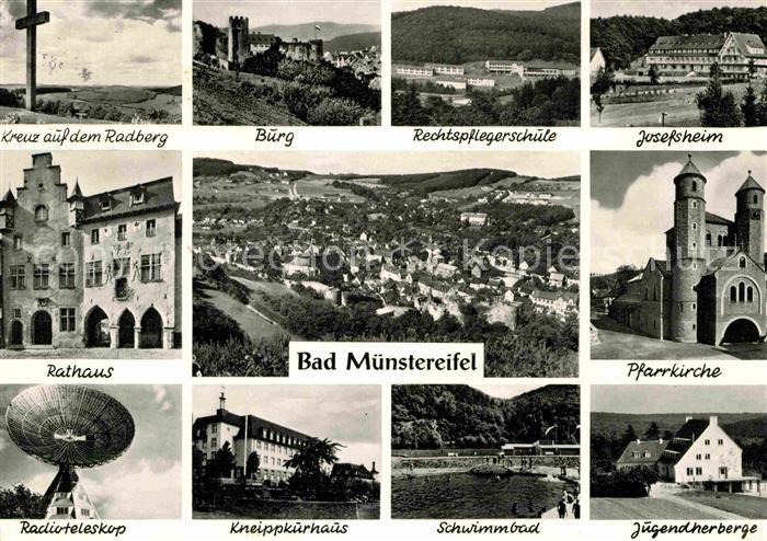 Bad Muenstereifel Radber Kreuz Josefsheim Burg Radioteleskop Kneippkurhaus Jugen