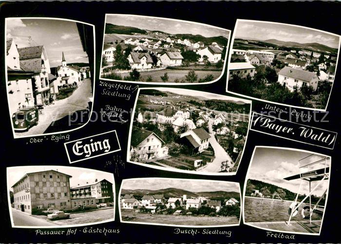 Eging Altfraunhofen Ziegenfeld-Siedlung Duschl-Siedlung Freibad Passauer-Hof