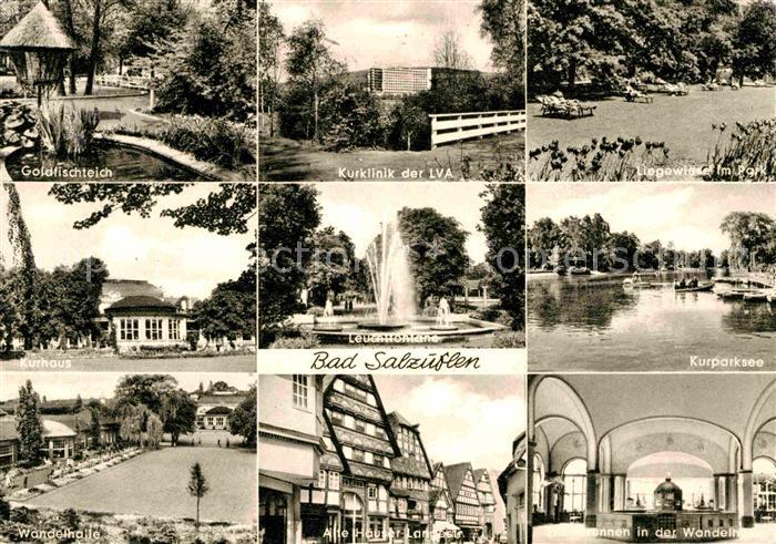 Bad Salzuflen Kurklinik Kurparksee Kurhau Wandelhalle