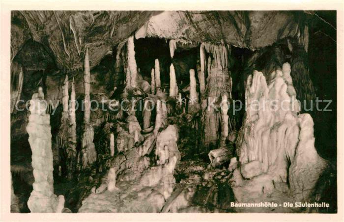 Hoehlen Caves Grottes Baumannshöhle Säulenhalle