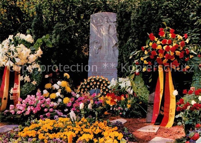 Tod Grabstätte Dr. Konrad Adenauer Waldfrie