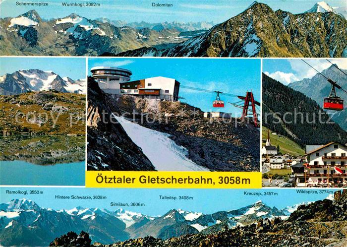 Seilbahn oetztaler Gletscherbahn Soelden oetztal