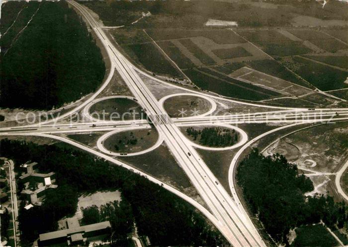 Autobahn Frankfurter Kreuz Fliegeraufnahme
