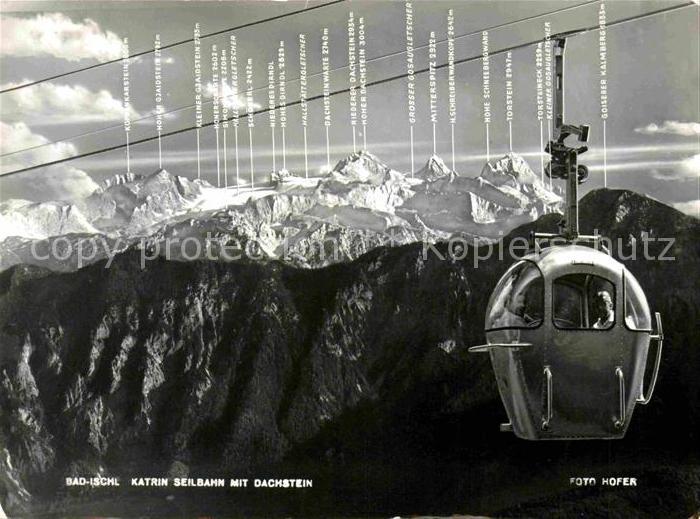 Seilbahn Katrin Bad Ischl Dachstein Foto-Hofer