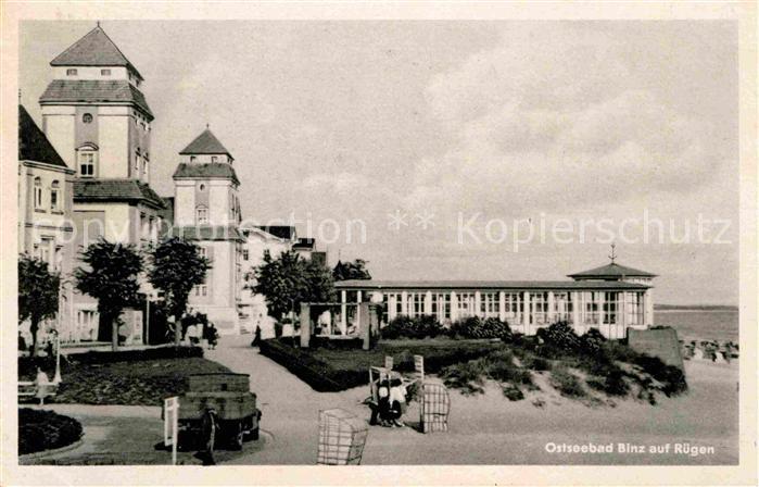 Binz Ruegen Kurhotel Bad der Werktaetigen Strand