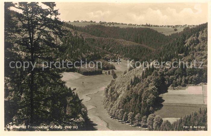 Frauenwald Thueringen Landschaftspanorama Luftkurort