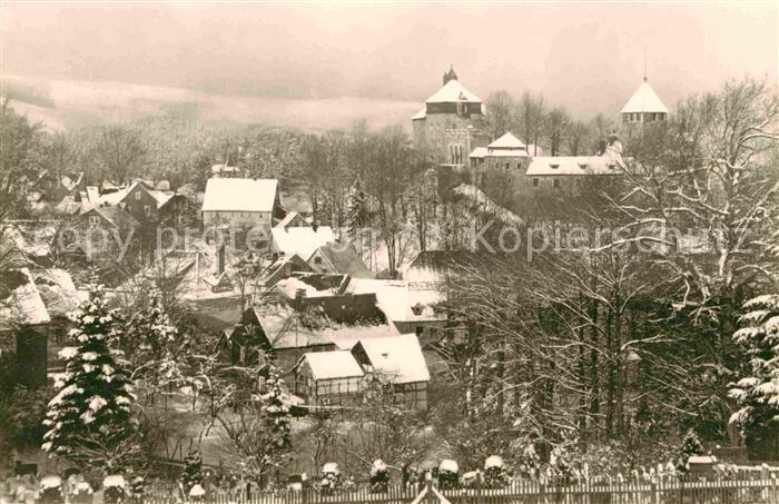 Elgersburg Ortsansicht im Winter