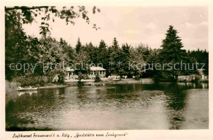 Frauenwald Thueringen Gaststaette zum Lenkgrund See Luftkurort