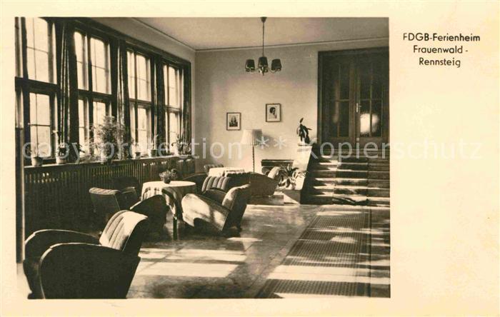 Frauenwald Thueringen FDGB Ferienheim Innenansicht