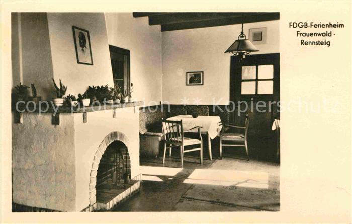 Frauenwald Thueringen FDGB Ferienheim Kaminzimmer