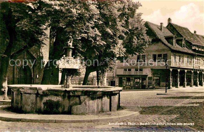 Arnstadt Ilm Bachkirchenbrunnen am Markt