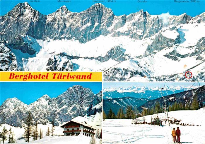 Schladming Obersteiermark Berghotel Tuerlwand Winterpanorama Dachsteingebirge